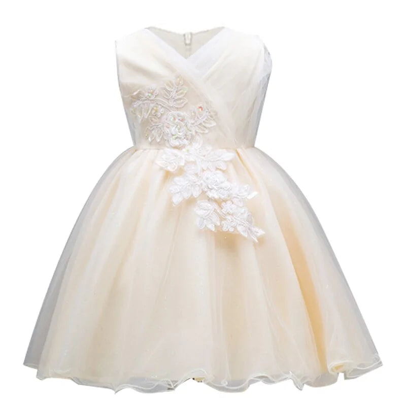 Floral Elegance Girls’ Party Dresses