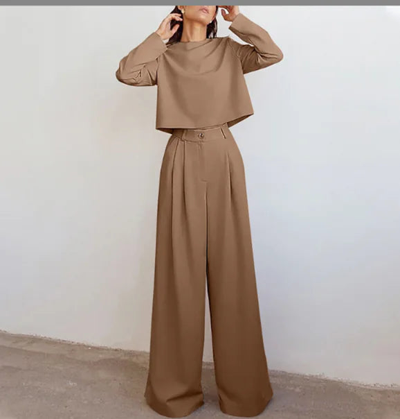 Chic Brown Palazzo Duo
